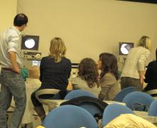 12-13.03.2011 Alcuni momenti del laboratorio del corso intensivo teorico-pratico a piccoli gruppi sull'utilizzo della Office Hysteroscopy