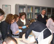 18.10.2010 Some moments of the theoretical and practical course on use of the vacuum extractor from Prof. Aldo Vacca emergency in the delivery room