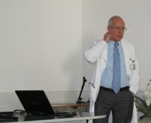 Alcuni momenti dell'incontro di aggiornamento sull'efficacia del trattamento laser Monnalisa Touch nelle pazienti oncologiche, tenuto in collaborazione con il Dott. Giorgio Cruciani