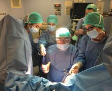 2017/01/13 Some pictures of theoretical and practical course of urogynecology technique of inserting the sling In-Out, which was attended by Drs Raffaella Di RAMIO, Francesca Simoncini and Angela Martoccia