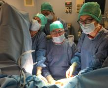 2017/01/13 Some pictures of theoretical and practical course of urogynecology technique of inserting the sling In-Out, which was attended by Drs Raffaella Di RAMIO, Francesca Simoncini and Angela Martoccia