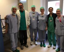 2017/01/13 Some pictures of theoretical and practical course of urogynecology technique of inserting the sling In-Out, which was attended by Drs Raffaella Di RAMIO, Francesca Simoncini and Angela Martoccia