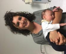 On 16.08.2018 at 23:59 born Tommaso Casadio, the daughter of Letizia Tura and Matteo Casadio.
Thomas at birth weighs 3100 grams