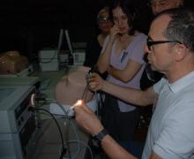 07-08.06.2019 Alcuni momenti del laboratorio del corso intensivo a piccoli gruppi sull'utilizzo della Office Hysteroscopy tenutosi presso l'accogliente ed affascinante torre medioevale Cagliostro dei Tre Re a Poggio Berni