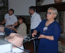 07-08.06.2019 Alcuni momenti del laboratorio del corso intensivo a piccoli gruppi sull'utilizzo della Office Hysteroscopy tenutosi presso l'accogliente ed affascinante torre medioevale Cagliostro dei Tre Re a Poggio Berni