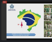Nel pomeriggio del giorno 20.04.2021, su invito della Professoressa Dra. Neila Maria de Góis Speck, Coordenadora do Núcleo de Prevenção em Doenças Ginecológicas Departamento de Ginecologia - Escola Paulista de Medicina Unifesp (Sau Paolo Brasile) il Dott. Maurizio Filippini ha partecipato ad un incontro via Google Meet, nel quale erano collegati 93 medici brasiliani, tenendo una relazione su Laser microfrazionato, esperienza, indicazioni e risultati.
Un grazie di cuore a Neila ed a tutti gli amici brasiliani per la bellissima esperienza. Un onore condividere con tutti loro  il lavoro quotidiano del nostro Ospedale.