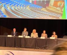 13.05.2022 Alcuni momenti della relazione da parte del Dott. Maurizio Filippini al XXXI Incontro di Aggiornamento dell’Associazione Brasiliana di Patologia del Tratto Genitale Inferiore e Colposcopia (ABPTGIC) – CERVICOLP, tenutosi a San Paolo del Brasile presso il Centro de Convenções Rebouças