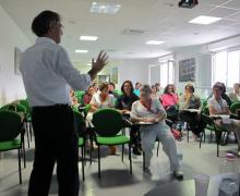 18.10.2014  Alcuni momenti dell'incontro tenuto dal Dott. Stefano Fazion sulle interazioni del Diabete e della Patologia tiroidea sulla gravidanza