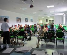 18.10.2014  Alcuni momenti dell'incontro tenuto dal Dott. Stefano Fazion sulle interazioni del Diabete e della Patologia tiroidea sulla gravidanza