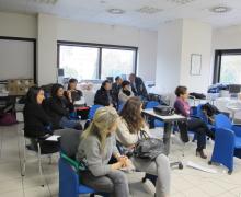 28-29.11.2014 Alcuni momenti del laboratorio del corso intensivo a piccoli gruppi sull'utilizzo della Office Hysteroscopy