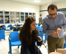 28-29.11.2014 Alcuni momenti del laboratorio del corso intensivo a piccoli gruppi sull'utilizzo della Office Hysteroscopy