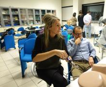 28-29.11.2014 Alcuni momenti del laboratorio del corso intensivo a piccoli gruppi sull'utilizzo della Office Hysteroscopy
