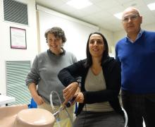 28-29.11.2014 Alcuni momenti del laboratorio del corso intensivo a piccoli gruppi sull'utilizzo della Office Hysteroscopy