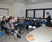 Some moments of the theoretical and practical course on use of' ultrasound as part of  Midwife in scope of his business