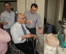 12-13.03.2011 Some moments of the laboratory of intensive theoretical and practical in small groups on use of Office Hysteroscopy