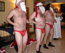 17.12.2007 Il gruppo comico dei BARNOS rallegra i corsi di Ecografia Ostetrico-Ginecologica della Repubblica di San Marino