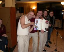 17.12.2007 Il gruppo comico dei BARNOS rallegra i corsi di Ecografia Ostetrico-Ginecologica della Repubblica di San Marino