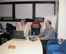 17.12.2007 Il gruppo comico dei BARNOS rallegra i corsi di Ecografia Ostetrico-Ginecologica della Repubblica di San Marino