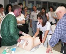 16.05.2009 Alcuni momenti del corso teorico-pratico sulla gestione della distocia di spalla tenuto dal Dott. Antonio Ragusa