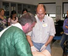 16.05.2009 Alcuni momenti del corso teorico-pratico sulla gestione della distocia di spalla tenuto dal Dott. Antonio Ragusa