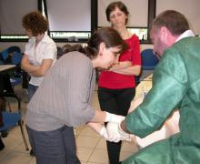 16.05.2009 Alcuni momenti del corso teorico-pratico sulla gestione della distocia di spalla tenuto dal Dott. Antonio Ragusa
