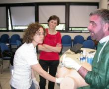 16.05.2009 Alcuni momenti del corso teorico-pratico sulla gestione della distocia di spalla tenuto dal Dott. Antonio Ragusa
