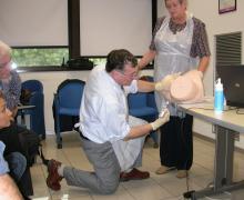 17.05.2009 Some moments of the theoretical and practical course on use of the vacuum extractor from Prof. Aldo Vacca emergency in the delivery room