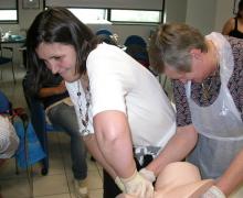 17.05.2009 Some moments of the theoretical and practical course on use of the vacuum extractor from Prof. Aldo Vacca emergency in the delivery room