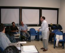 18.10.2010 Alcuni momenti del corso teorico-pratico sull'utilizzo della ventosa ostetrica da parte del Prof. Aldo Vacca in caso di emergenza in sala parto