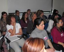 09.04.2011 Alcuni momenti del corso teorico-pratico sull'utilizzo dell'ecografia da parte dell'Ostetrica nell'ambito della sua attività professionale 