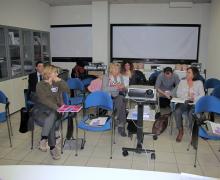 25-26.11.2011 Alcuni momenti del laboratorio del corso intensivo teorico-pratico a piccoli gruppi sull'utilizzo della Office Hysteroscopy