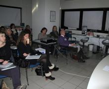 25-26.11.2011 Alcuni momenti del laboratorio del corso intensivo teorico-pratico a piccoli gruppi sull'utilizzo della Office Hysteroscopy