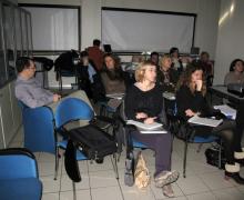 25-26.11.2011 Alcuni momenti del laboratorio del corso intensivo teorico-pratico a piccoli gruppi sull'utilizzo della Office Hysteroscopy