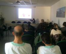 12.01.2015 Alcuni momenti della giornata di studio e di approfondimento sulla fisiopatologia del prolasso genitale tenuta dal Dott. Alfredo Ercoli, Direttore del reparto di Ostetricia e Ginecologia dell'Ospedale di Abano Terme, uno dei maggiori esperti nel campo della statica pelvica 