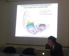 12.01.2015 Alcuni momenti della giornata di studio e di approfondimento sulla fisiopatologia del prolasso genitale tenuta dal Dott. Alfredo Ercoli, Direttore del reparto di Ostetricia e Ginecologia dell'Ospedale di Abano Terme, uno dei maggiori esperti nel campo della statica pelvica 