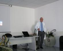 Alcuni momenti dell'incontro di aggiornamento sull'efficacia del trattamento laser Monnalisa Touch nelle pazienti oncologiche, tenuto in collaborazione con il Dott. Giorgio Cruciani