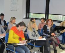 27-28.03.2015 Alcuni momenti del corso teorico-pratico a piccoli gruppi sulla ecografia di screening delle malformazione fetali durante il secondo trimestre di gravidanza