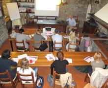 22-23.05.2015 Alcuni momenti del laboratorio del corso intensivo a piccoli gruppi sull'utilizzo della Office Hysteroscopy tenutosi presso l'accogliente ed affascinante torre medioevale Cagliostro dei Tre Re a Poggio Berni