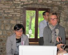 22-23.05.2015 Alcuni momenti del laboratorio del corso intensivo a piccoli gruppi sull'utilizzo della Office Hysteroscopy tenutosi presso l'accogliente ed affascinante torre medioevale Cagliostro dei Tre Re a Poggio Berni