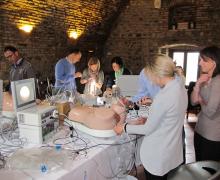 22-23.05.2015 Alcuni momenti del laboratorio del corso intensivo a piccoli gruppi sull'utilizzo della Office Hysteroscopy tenutosi presso l'accogliente ed affascinante torre medioevale Cagliostro dei Tre Re a Poggio Berni