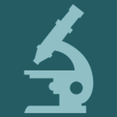 Microscope icon, symbolizing exploration and scientific discovery.